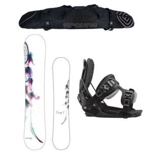 New Years Special Dreamcatcher and Flow Bindings Women's Snowboard Package