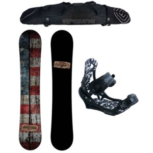 New Years Special Camp Seven Drifter and APX Binding Men's Snowboard Package 