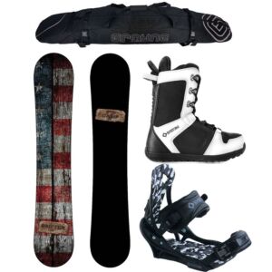 X-Mas Special Camp Seven Drifter and APX Men's Snowboard Package