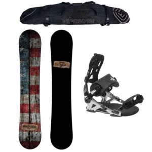 X-Mas Special Snowboard Package Camp Seven Drifter and System Pro Rear Entry Bindings
