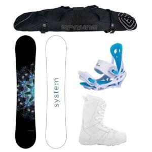 X-Mas Special System MTNW and Lux Complete Women's Snowboard Package