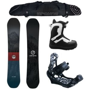 Special Camp Seven Redwood and APX Complete Snowboard Package