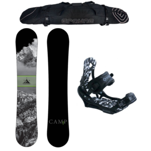 Special Camp Seven Valdez and APX Binding Men's Snowboard Package