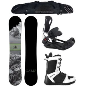 New Years Special Snowboard Package Camp Seven Valdez and MTN Rear Entry Bindings Complete