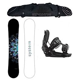 Camp Seven System MTN Snowboard and Flow Alpha MTN Men's Complete Snowboard Package 2022 