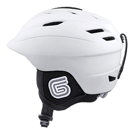 New Grayne MTN Ski and Snowboard Helmet White w/Audio Ready Liner....Ride On 