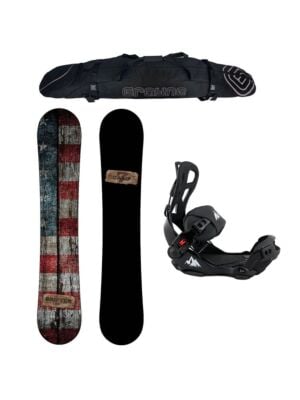 New Years Special Snowboard Package Camp Seven Drifter and System LTX Rear Entry Bindings