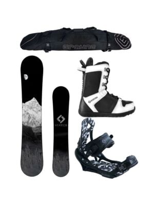 New Years Special System MTN and APX Complete Men's Snowboard Package