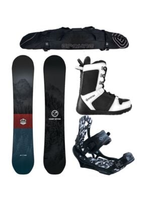 Special Camp Seven Redwood and APX Complete Snowboard Package
