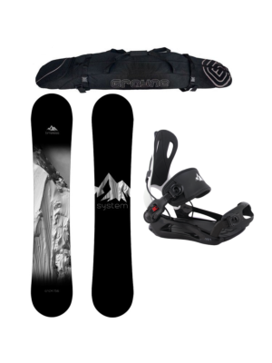 New Years Special Snowboard Package System Timeless and MTN Rear Entry Bindings