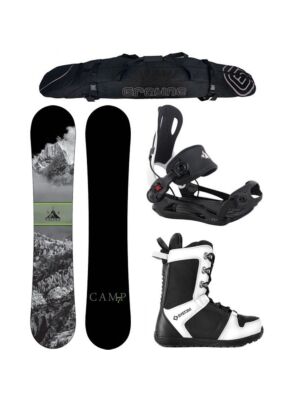 New Years Special Snowboard Package Camp Seven Valdez and MTN Rear Entry Bindings Complete