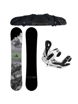 X-Mas Special Camp Seven Valdez and Summit Binding Men's Snowboard Package